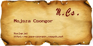 Mojsza Csongor névjegykártya